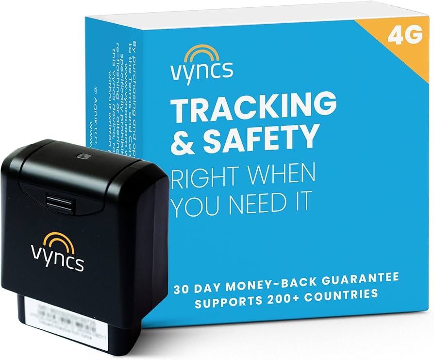 Vyncs GPS Tracker (4G) – Suivi GPS en Temps Réel
