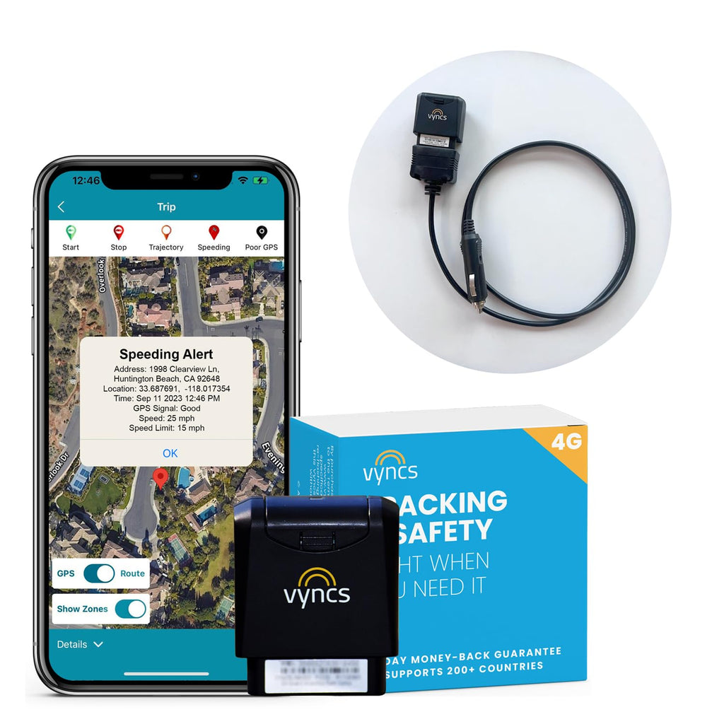 Vyncs GPS Tracker (4G) – Suivi GPS en Temps Réel