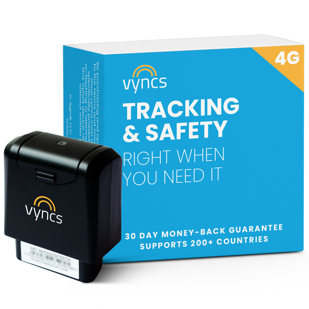 Vyncs GPS Tracker (4G) – Suivi GPS en Temps Réel